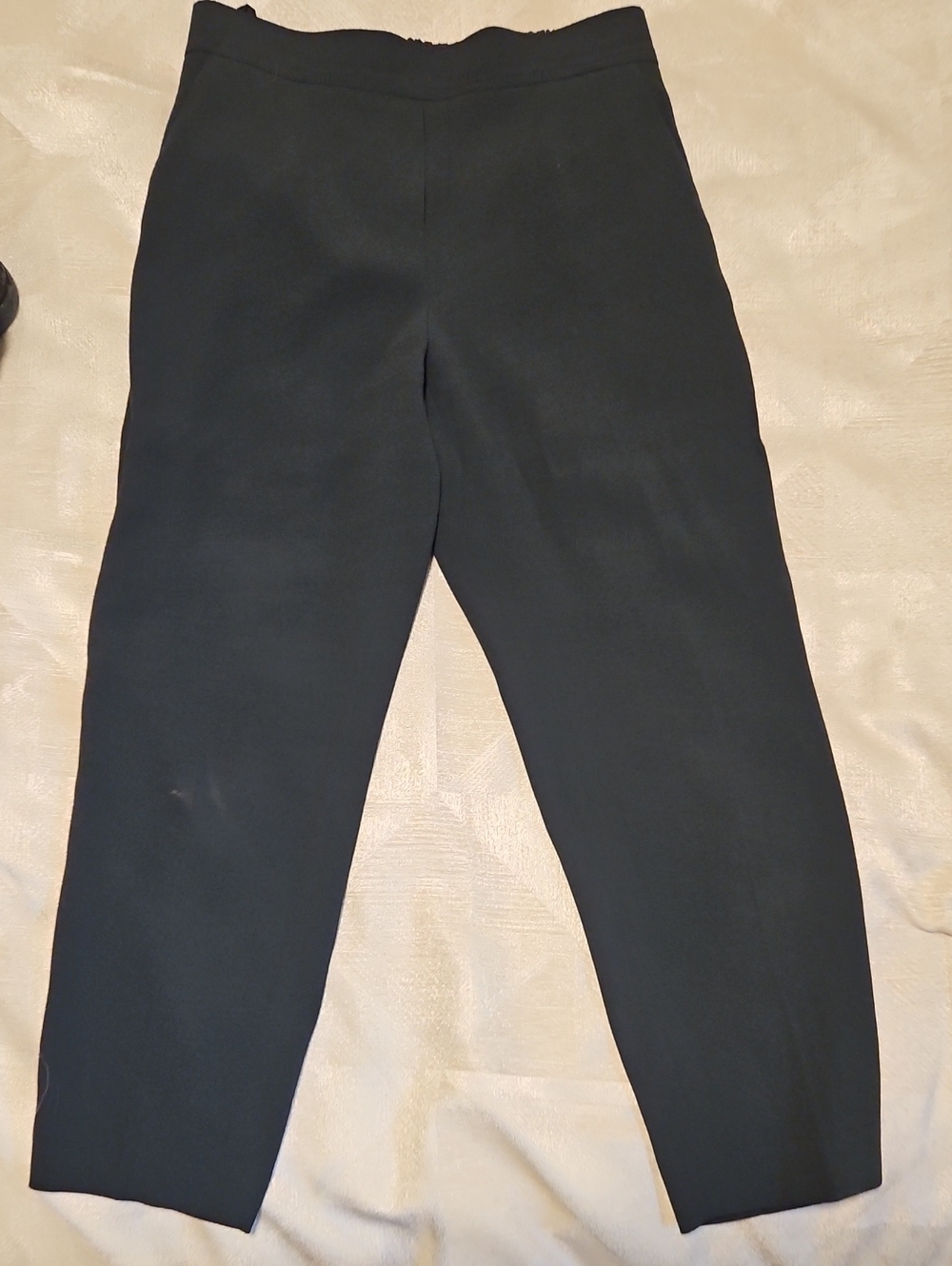 Babaton Dark Green Cropped Tailored Pants